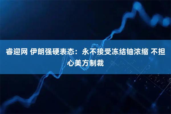 睿迎网 伊朗强硬表态：永不接受冻结铀浓缩 不担心美方制裁