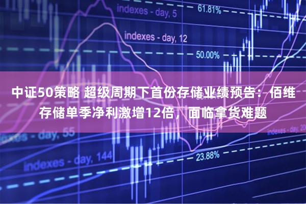 中证50策略 超级周期下首份存储业绩预告：佰维存储单季净利激增12倍，面临拿货难题